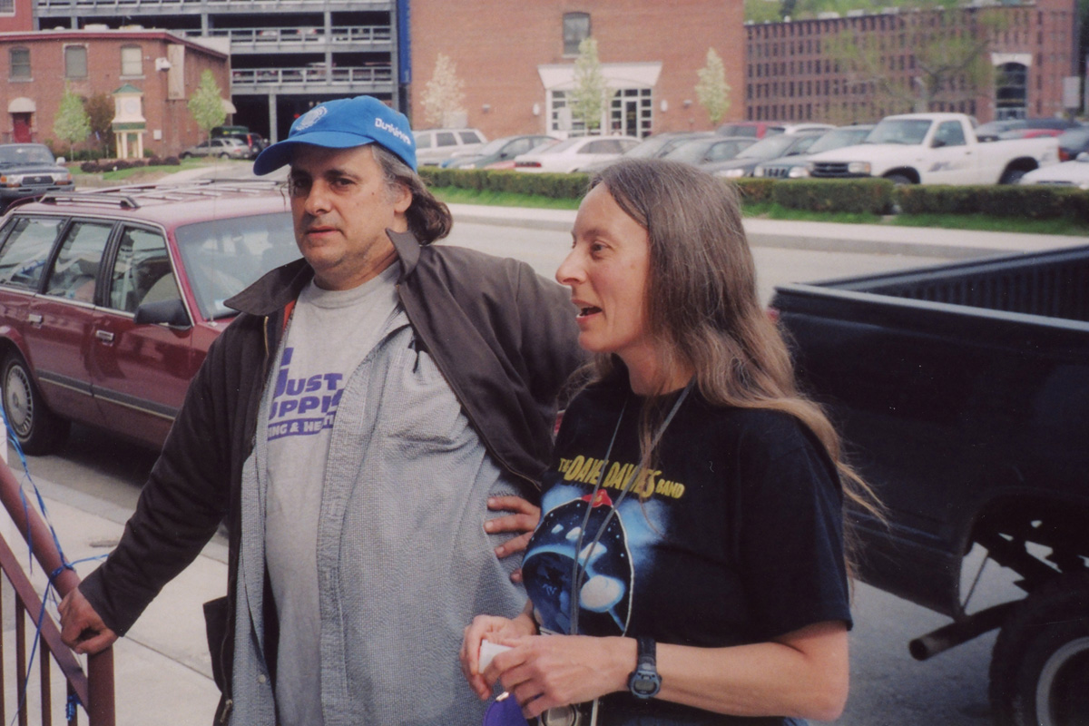 Fans outside the Sit 'n' Bull